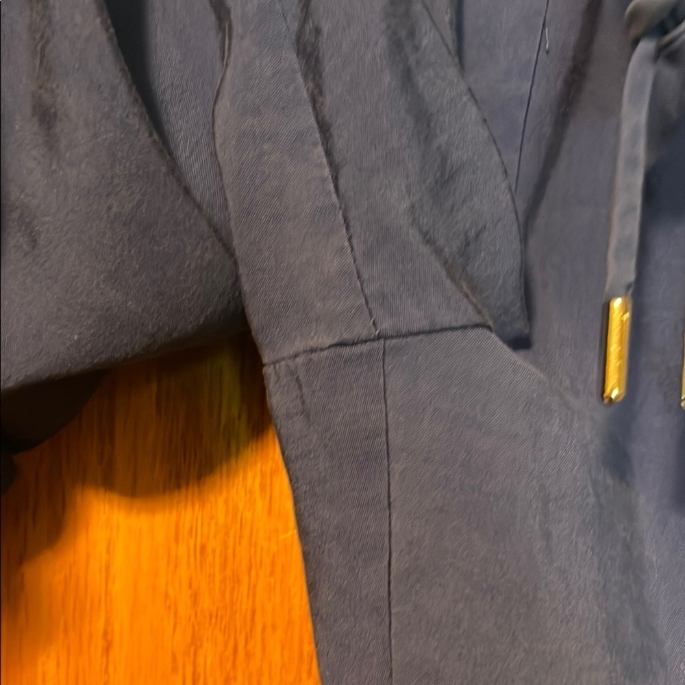 Zara Blue Capris Relaxed Fit Cotton Blend - Picture 5 of 9